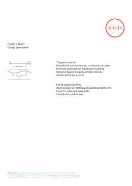 FLYING CARPET Design Eero Aarnio “Tappeto volante” Piattaforma