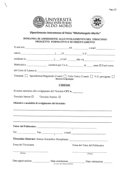 UNIVERSIT&Agrave; - Politecnico di Bari