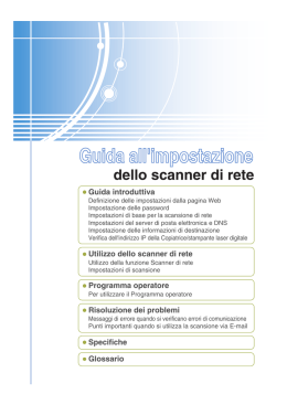 Impostazioni di base per la scansione di rete