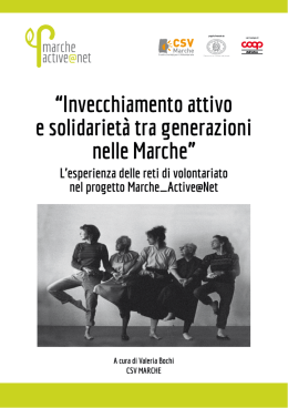 &ldquo;Invecchiamento attivo e solidariet&agrave; tra generazioni