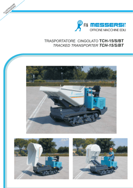 trasportatore cingolato tch-15/s/bt tracked transporter tch