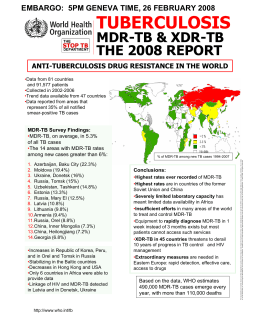 Anti-Tuberculosis Drug Resistance in the World