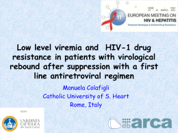 Low level viremia and HIV-1 drug resistance in patients with