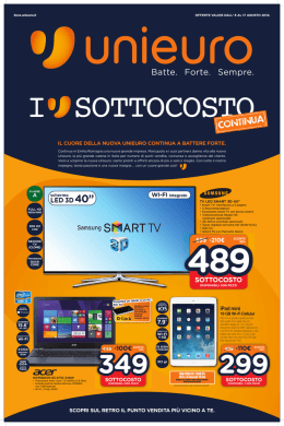 sfogliate il nuovo volantino SOTTOCOSTO