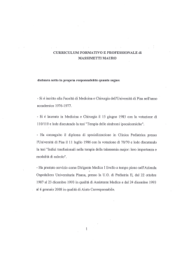 Massimetti Mauro - Azienda USL 3 Pistoia