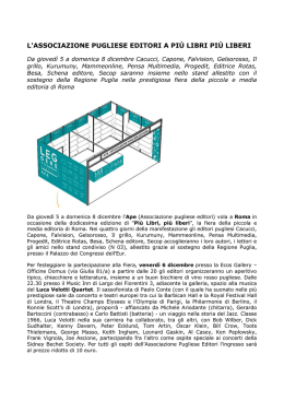 l`associazione pugliese editori a più libri più liberi