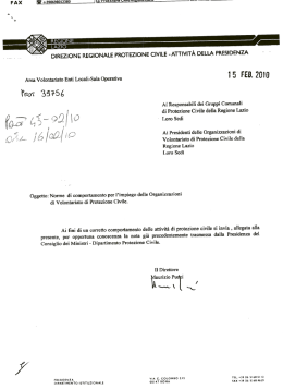 Normative di Comportamento del Volontario