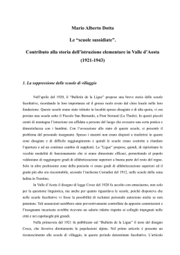 &ldquo;scuole sussidiate&rdquo;. - storia della valle d`aosta