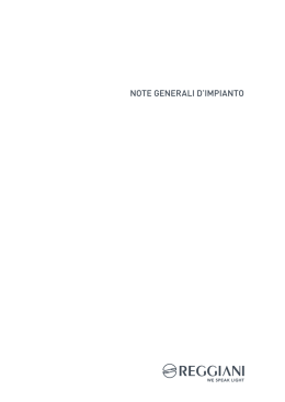 NOTE GENERALI D`IMPIANTO