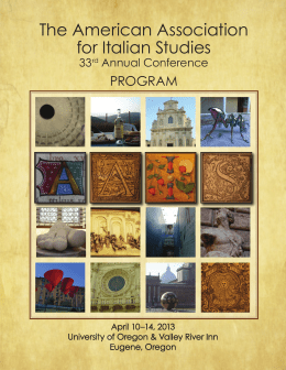 The American Association for Italian Studies