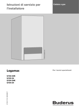 Istruzioni di servizio per l`installatore Logamax