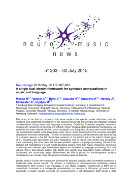 Neuromusic News N°203