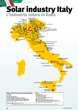Solar industry Italy