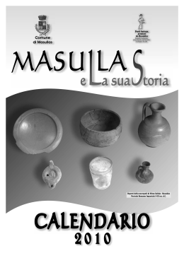 Calendario 2010 - Comune di Masullas