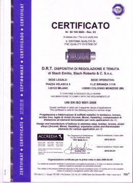 Visualizza il certificato