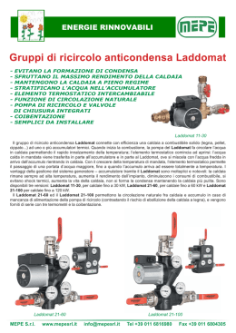 MEPE: Gruppi di ricircolo anticondensa Laddomat