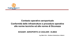 Contesto operativo aeroportuale Conformità delle infrastrutture e