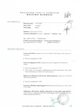curriculum marrese