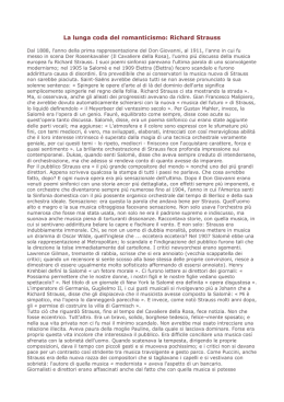 La lunga coda del romanticismo: Richard Strauss