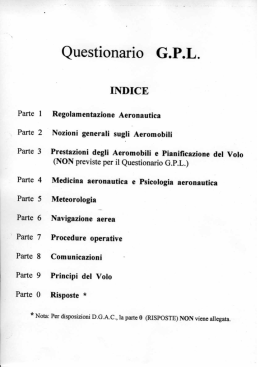 Regolamentazione Aeronautica