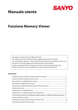 Funzione Memory Viewer