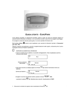 TESSERE PICO - GUIDA PER L`UTENTE 2735189