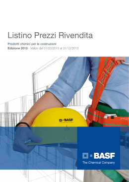 Listino Prezzi Rivendita Listino Prezzi Rivendita