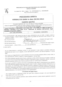 verbale FoisoFois - Provincia di Cagliari