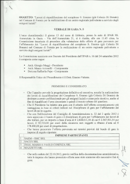 verbale bando di gara