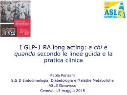 Nuove evidenze sui GLP-1 RA long acting nel