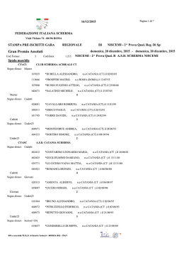 pre iscritti Niscemi2 - Comitato Regionale Sicilia
