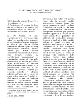(a cura di), Appendice documentaria, (secc. XIV-XV)