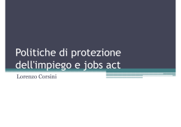 Lecture 6 - Employment Protection in Italy and in Europe