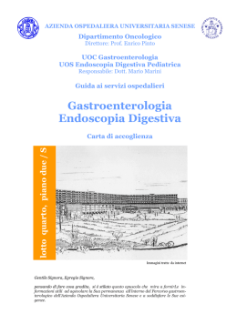 Informazioni sulla Endoscopia digestiva