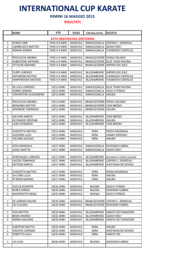 International Cup karate 2015