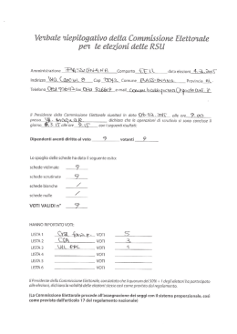 risultati elezioni rsu 2015 - comune bassignana
