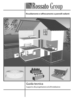 Manuale impianti di riscaldamento a Pavimento Rossato Groupc