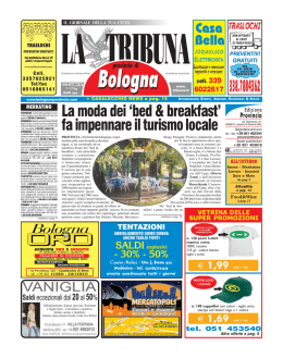 La moda dei `bed & breakfast` fa impennare il turismo