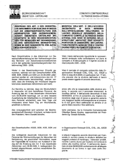 Accordo decentrato sull`articolazione dell`orario di lavoro