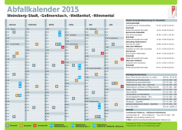 Abfallkalender für Landkreis Heilbronn