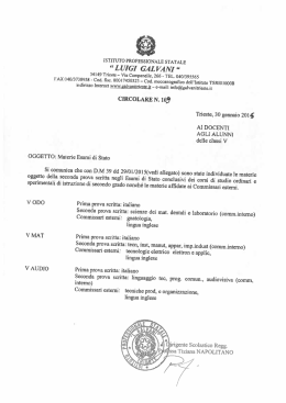 materie Esami di Stato