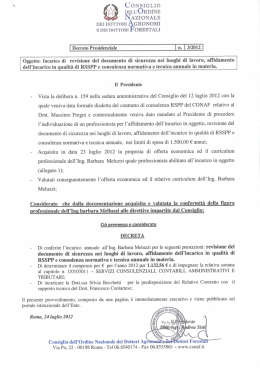 Decreto Presidenziale 3_2012