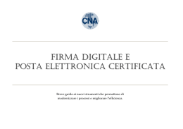 firma digitale e posta elettronica certificata