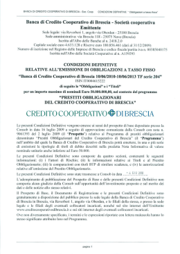 PO 204 - Condizioni definitive relative all`emissione