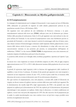 Cap. 6 Bioaccumulo mitili