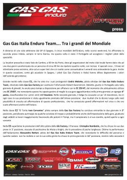 Gas Gas Italia Enduro Team…. Tra i grandi del Mondiale