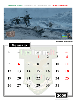 Creazione guidata Calendario