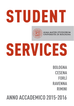 Guide to services for students - Università degli Studi di Bologna