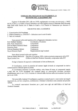 USC1.L - Universit&agrave; degli Studi della Tuscia