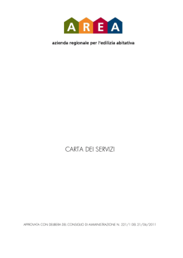 Italiano - AREA - Azienda Regionale per l`Edilizia Abitativa